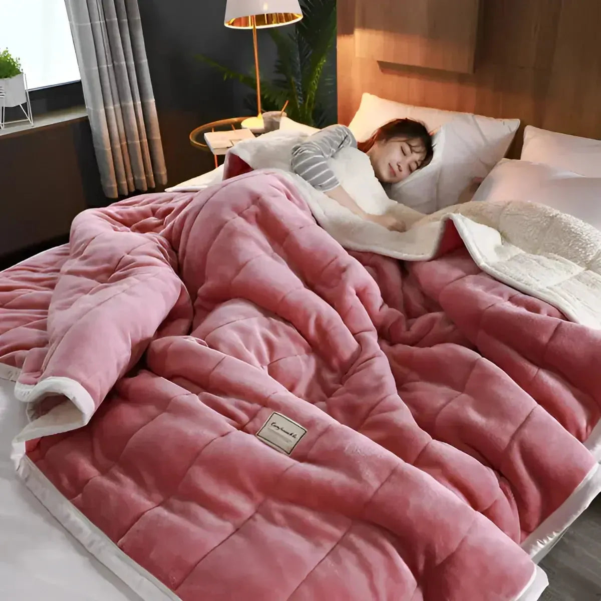 Gewichtsdecke mit Sherpa Fleece – Weiche Schwere Decke für Entspannung