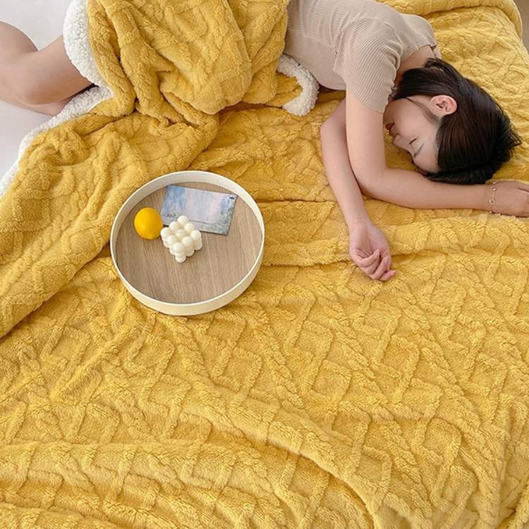 Weighted blanket with Sherpa - Warm weighted blanket for better sleep