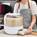 Rotating grain dispenser with airtight compartments - 10 kg capacity