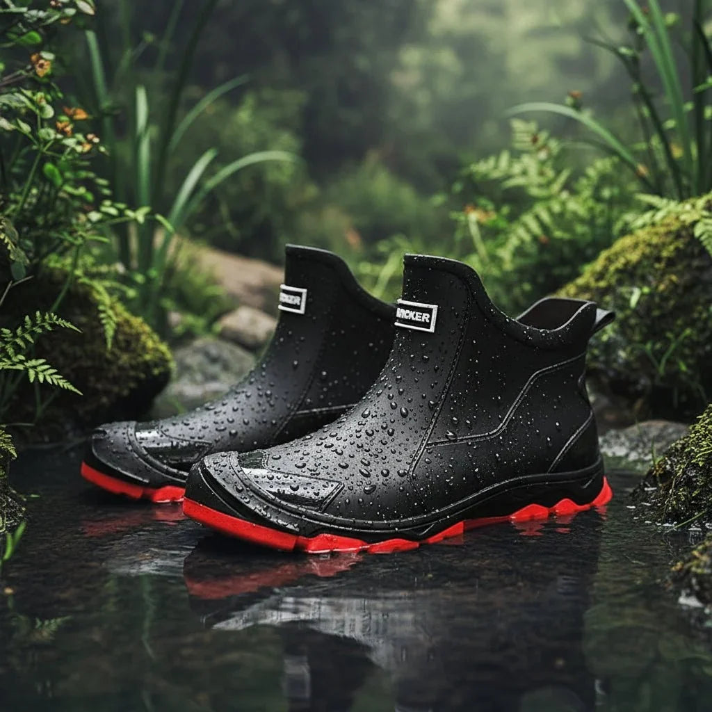 Ankle-High Rain Boots – Water-Repellent and Non-Slip