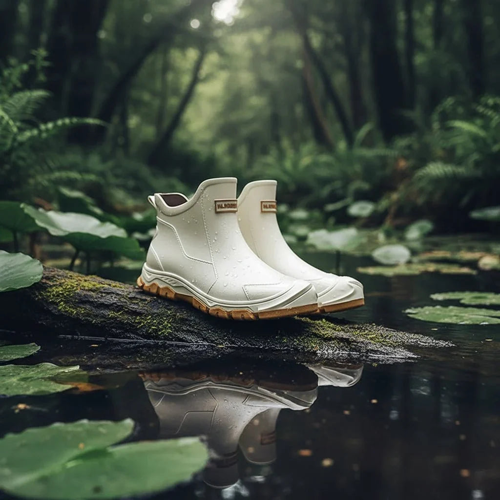 Ankle-High Rain Boots – Water-Repellent and Non-Slip