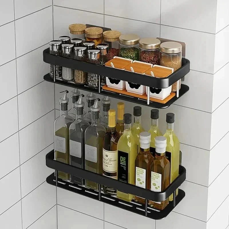 Self-Adhesive Shower Shelf Without Drilling – Corner Shelf for Bathroom