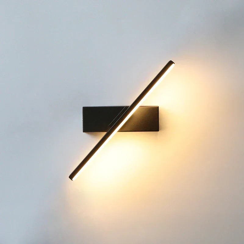LED Wandleuchte schwenkbar 330° mit 3 Lichtfarben aus Aluminium