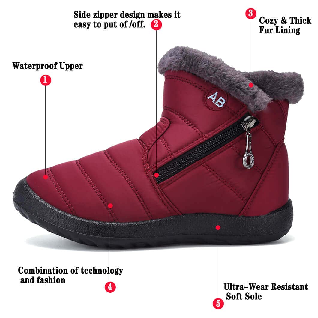 Damen Winterstiefel wasserdicht warm rutschfest und leicht