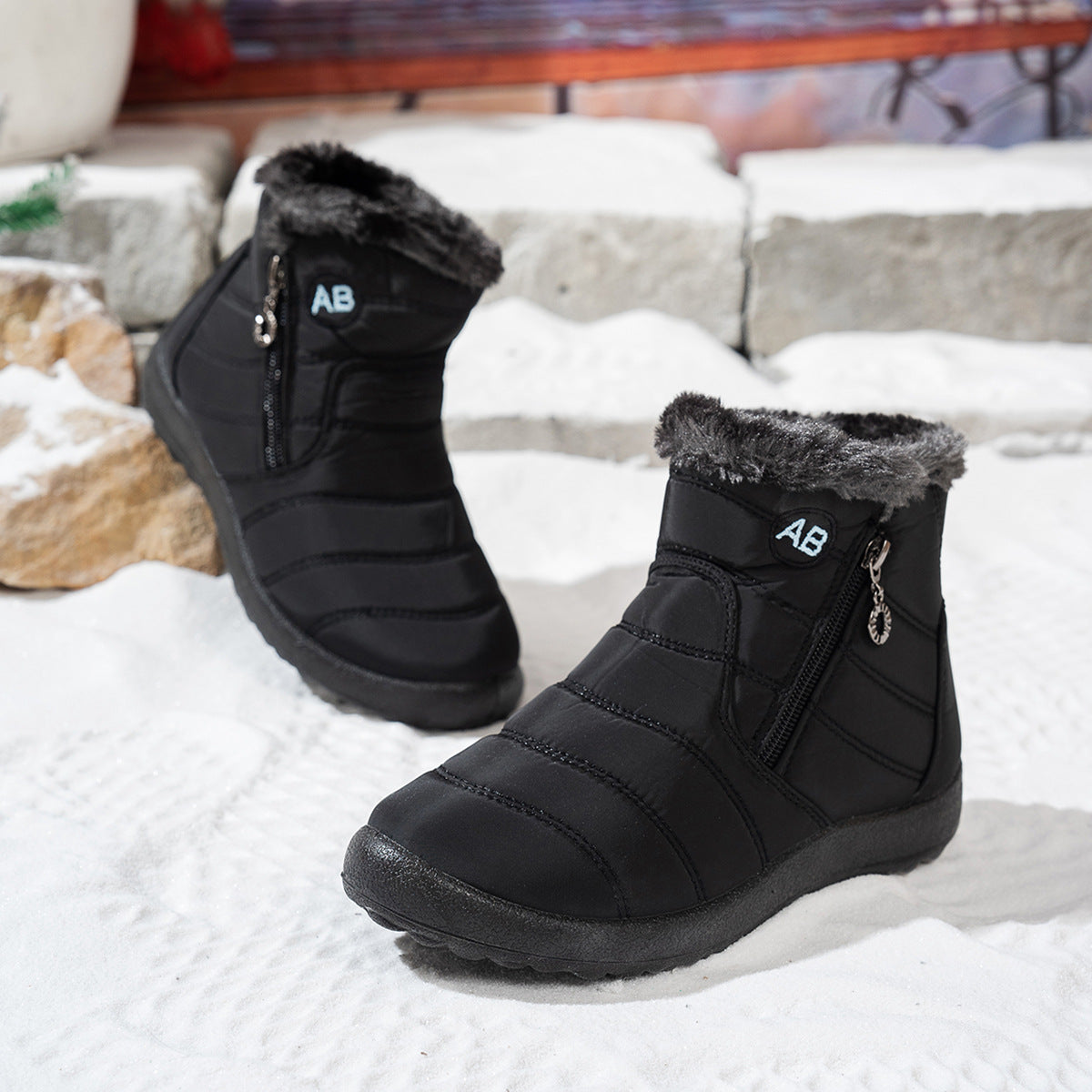 Damen Winterstiefel wasserdicht warm rutschfest und leicht