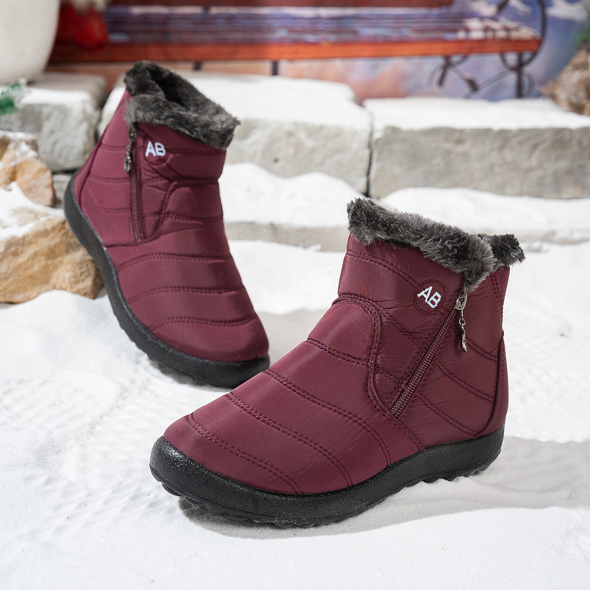 Damen Winterstiefel wasserdicht warm rutschfest und leicht