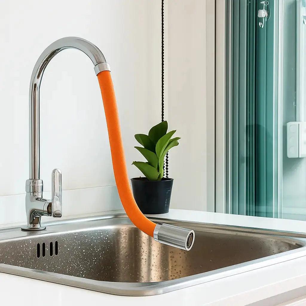 Hahnaufsatz für Spülbecken – 360° drehbar mit einstellbarem Wasserstrahl