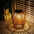 Rattan-Solarlaterne – Wasserdichtes LED-Licht für Garten & Terrasse product image 1
