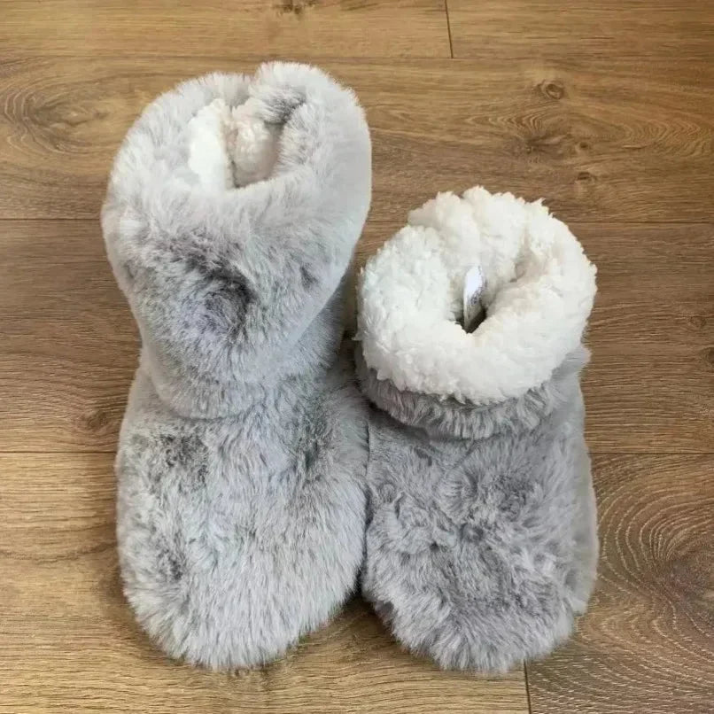 with fleece lining and cushioned sole for warm feet