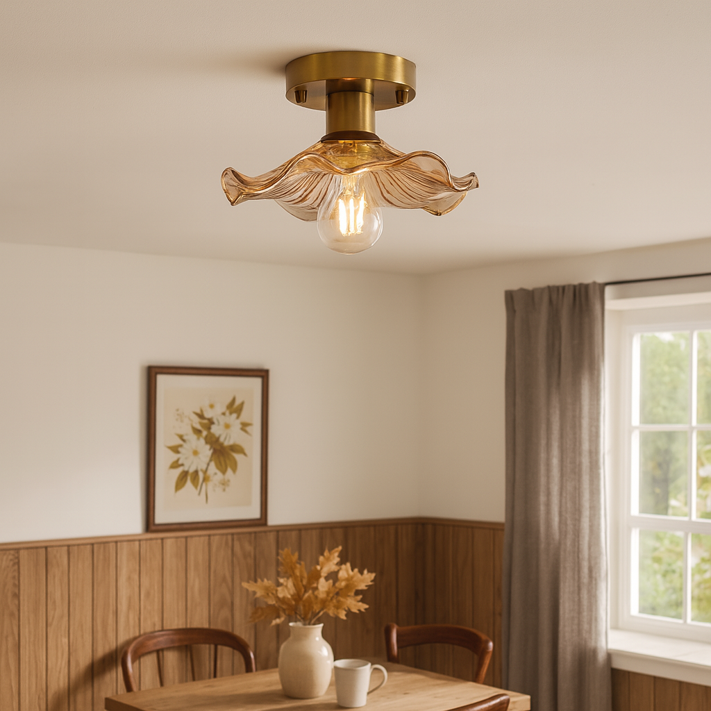 Flower-shaped ceiling light - LED ceiling lamp with diffused light