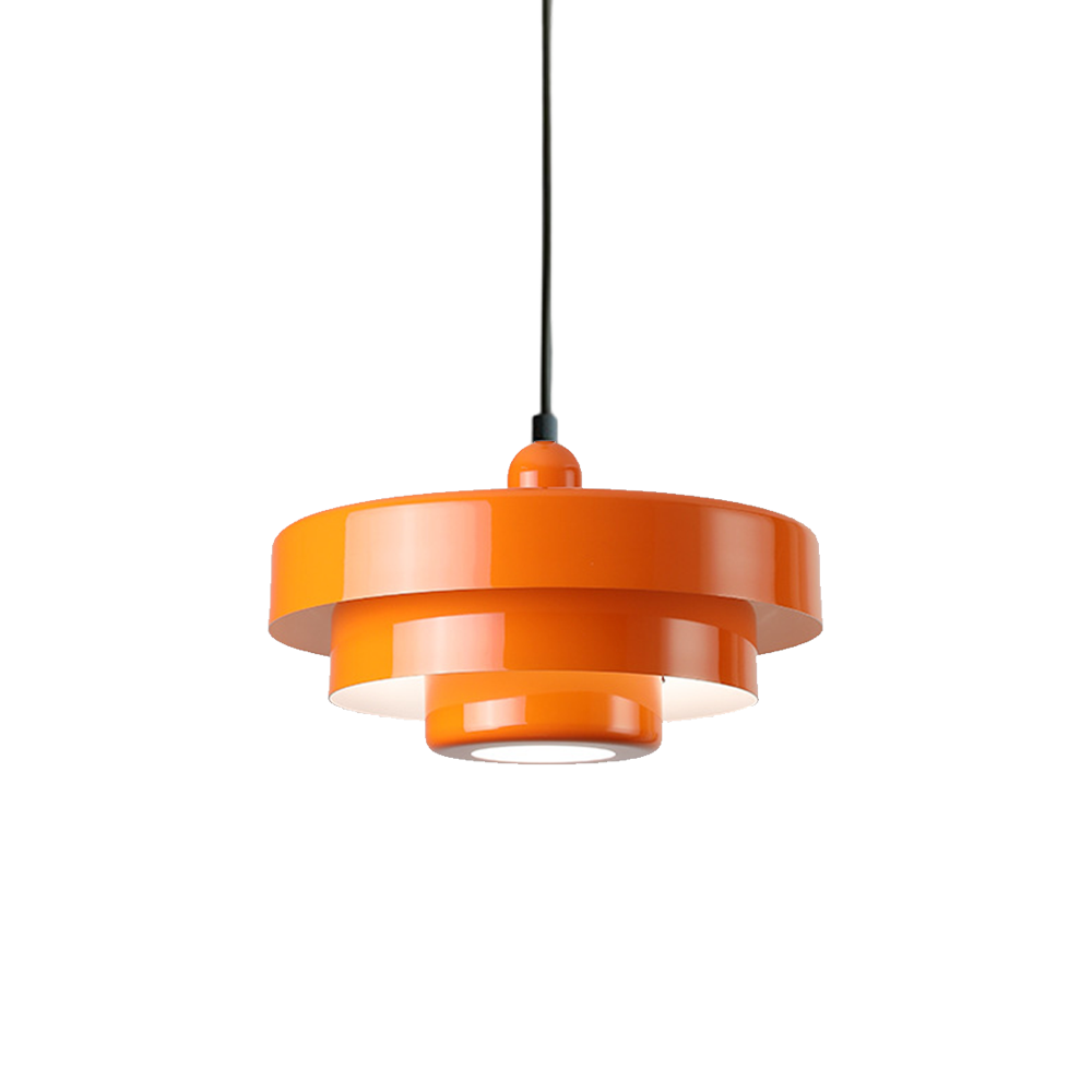 Three-Layer Disc Pendant Light in Macaron Design