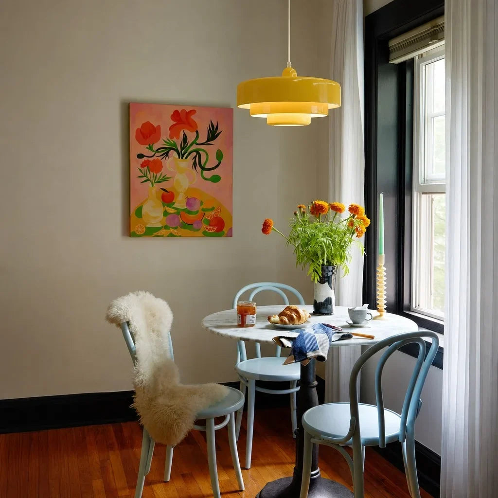 Three-Layer Disc Pendant Light in Macaron Design