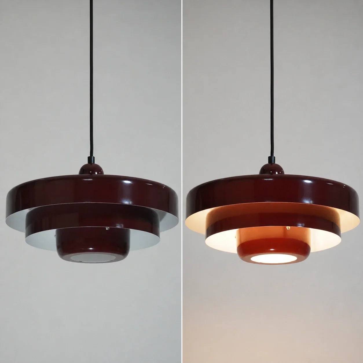 Three-Layer Disc Pendant Light in Macaron Design