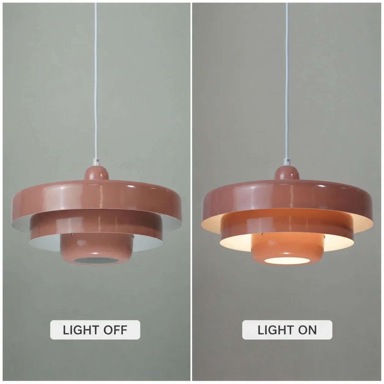 Three-Layer Disc Pendant Light in Macaron Design