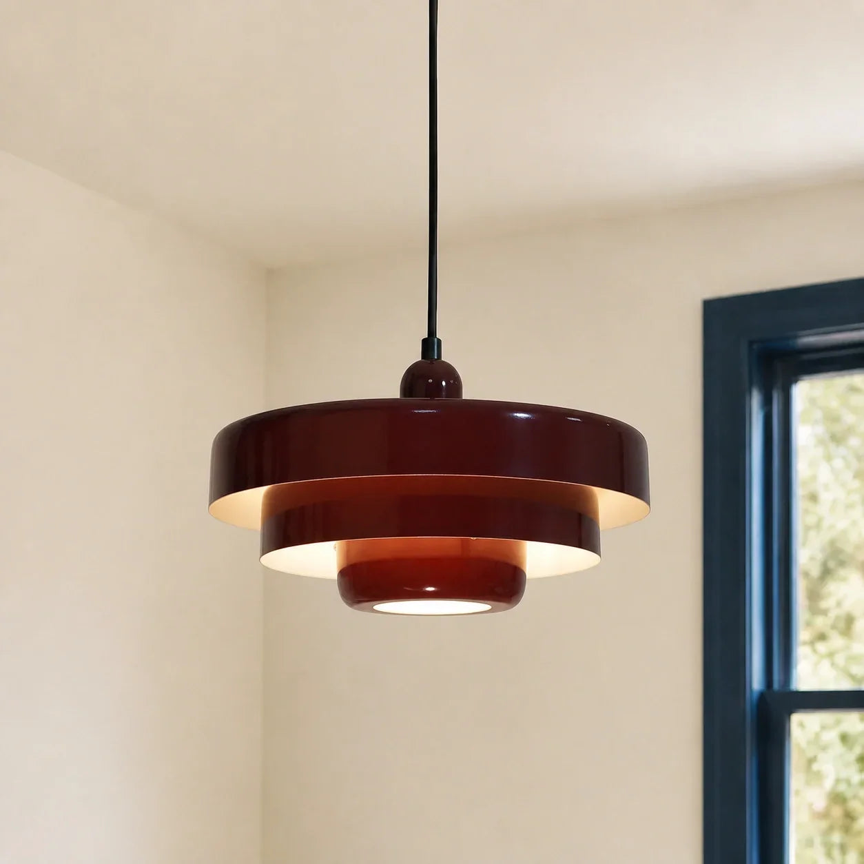Three-Layer Disc Pendant Light in Macaron Design