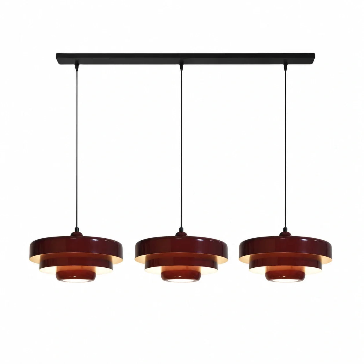 Three-Layer Disc Pendant Light in Macaron Design