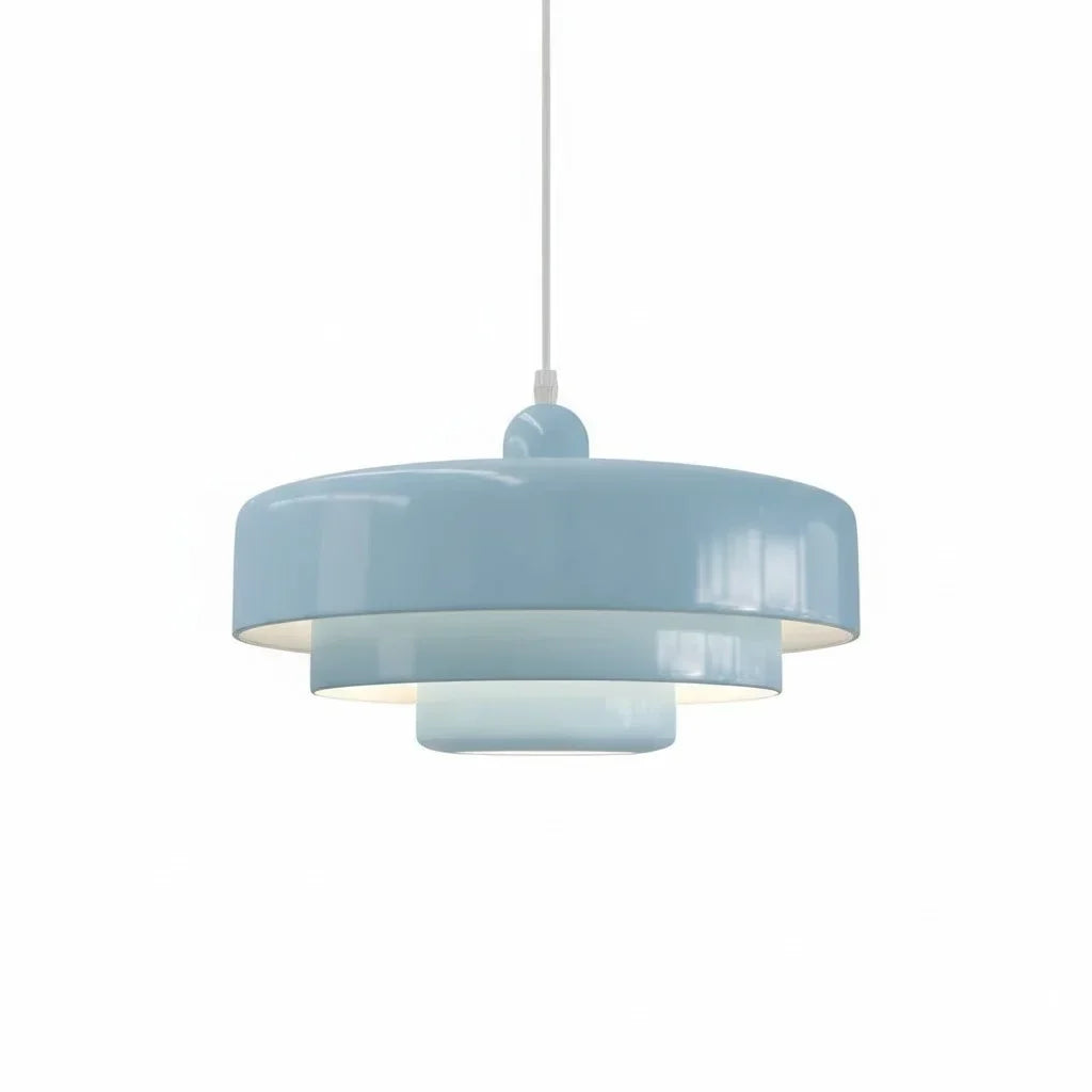 Three-Layer Disc Pendant Light in Macaron Design