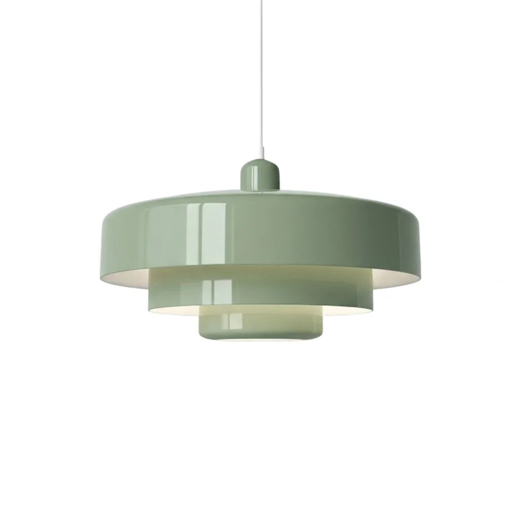 Three-Layer Disc Pendant Light in Macaron Design