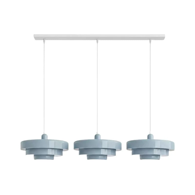 Three-Layer Disc Pendant Light in Macaron Design