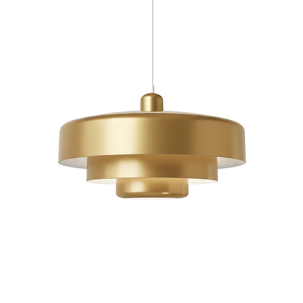 Three-Layer Disc Pendant Light in Macaron Design