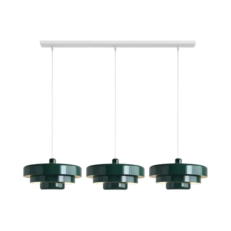 Three-Layer Disc Pendant Light in Macaron Design