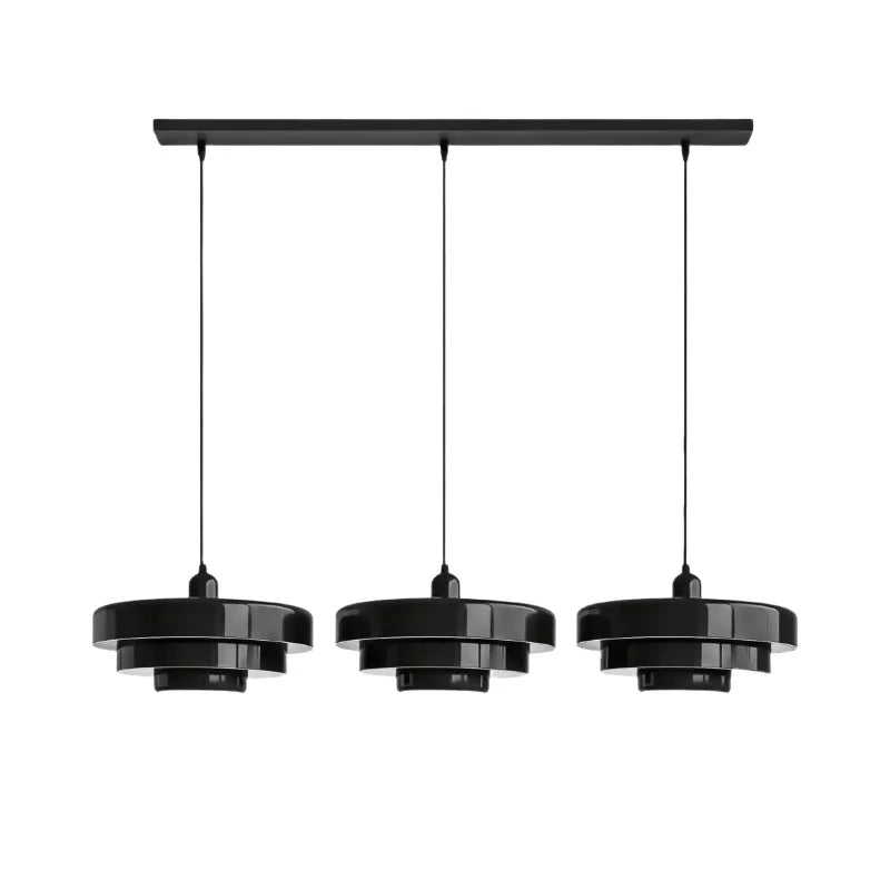 Three-Layer Disc Pendant Light in Macaron Design