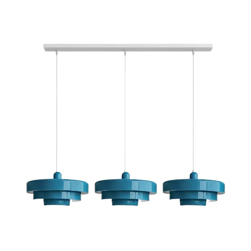 Three-Layer Disc Pendant Light in Macaron Design