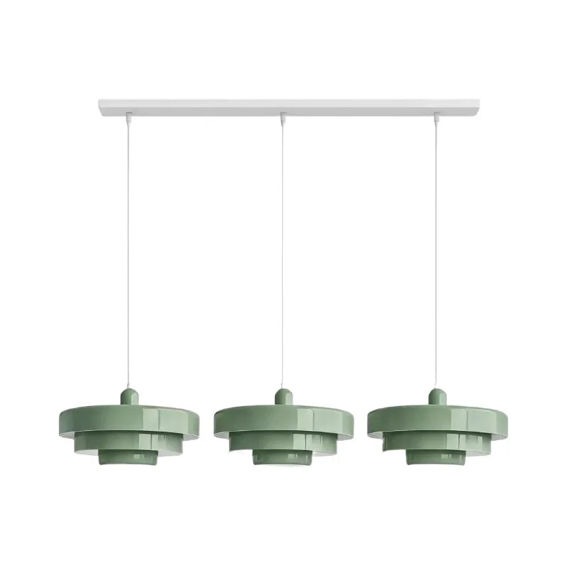 Three-Layer Disc Pendant Light in Macaron Design