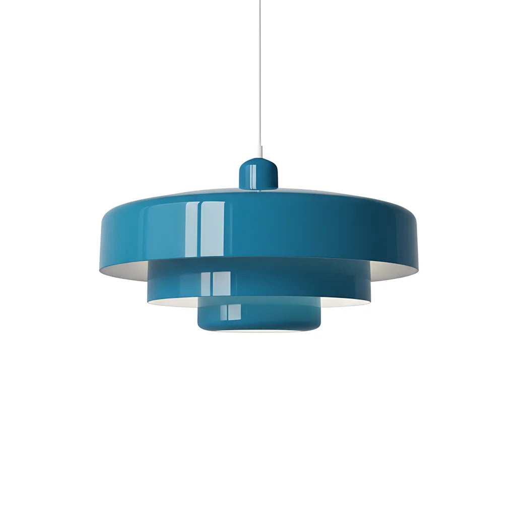 Three-Layer Disc Pendant Light in Macaron Design