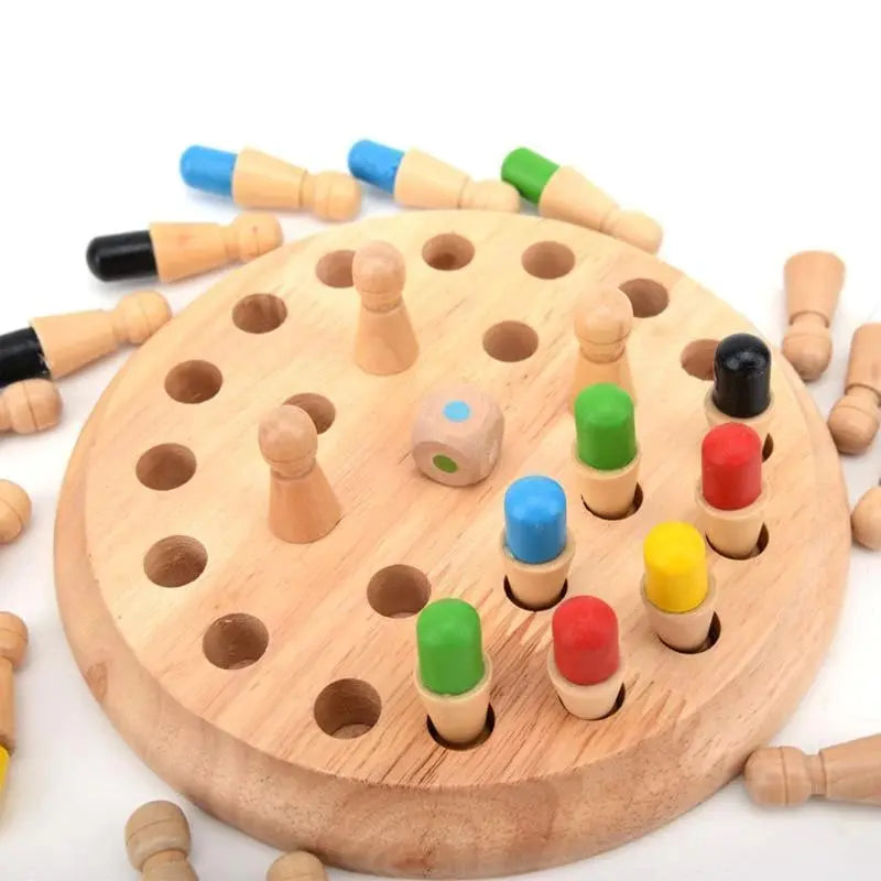 Holz-Memory-Spiel — Denkspiel zur Förderung von Gedächtnis und Koordination product image 2