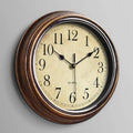 Holz Wanduhr 30 cm – klassische geräuschlose Uhr für jeden Raum