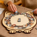 Holzpuzzle Katze 135 Teile Dekoratives Puzzle Set product image 1