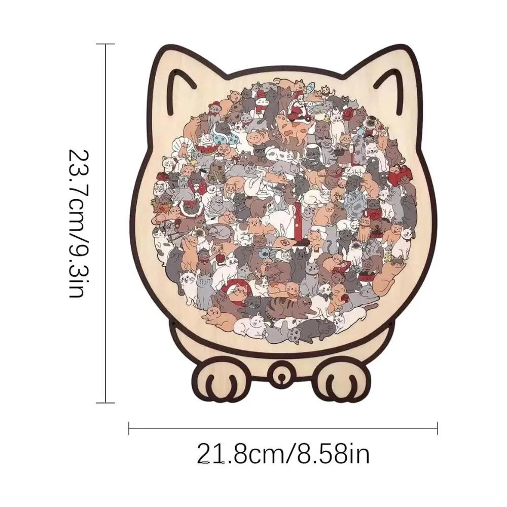 Holzpuzzle Katze 135 Teile Dekoratives Puzzle Set product image 8