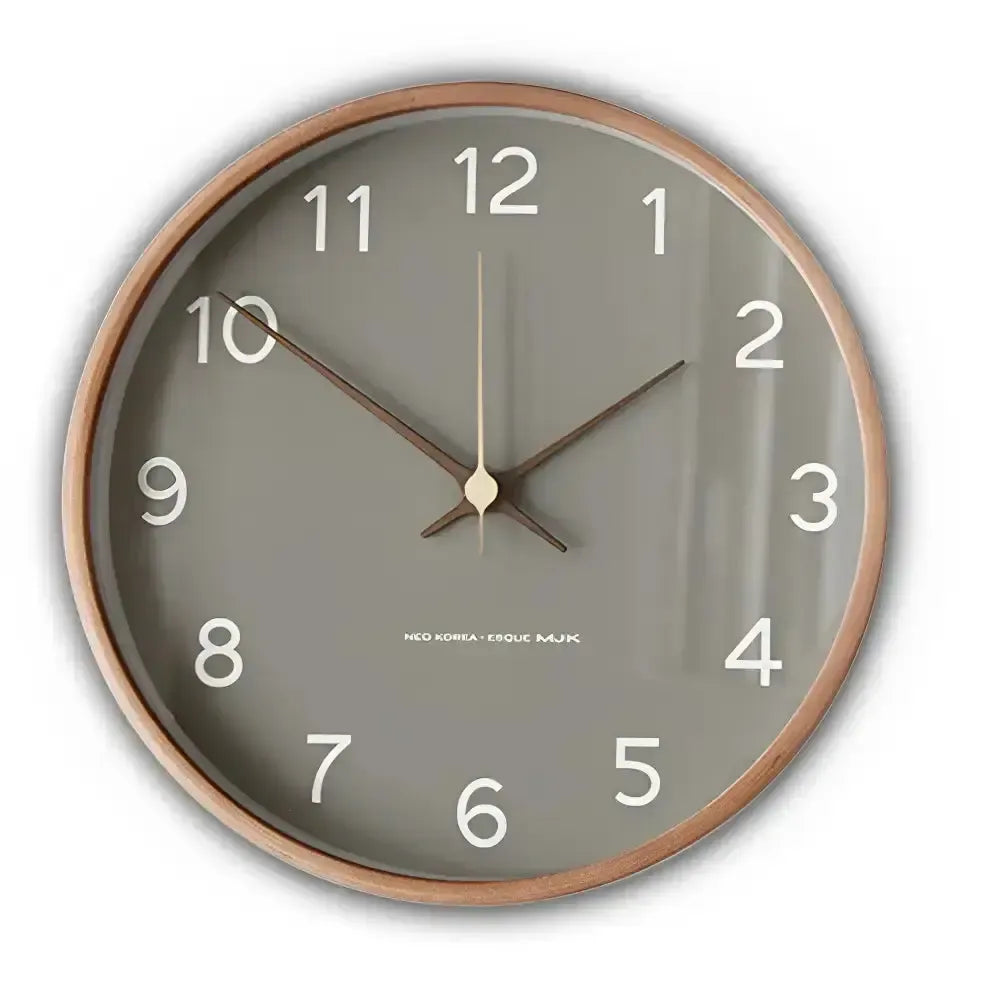 Holzwanduhr mit lautlosem Quarzwerk – minimalistisches Design