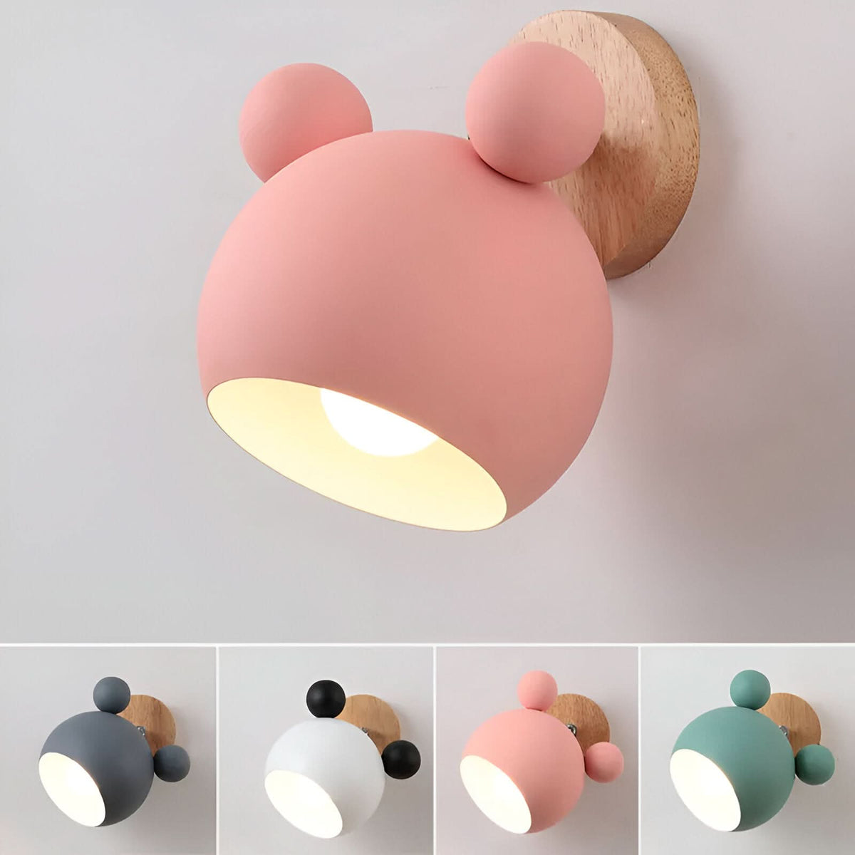 Macaron wall light with swivel function for atmospheric lighting