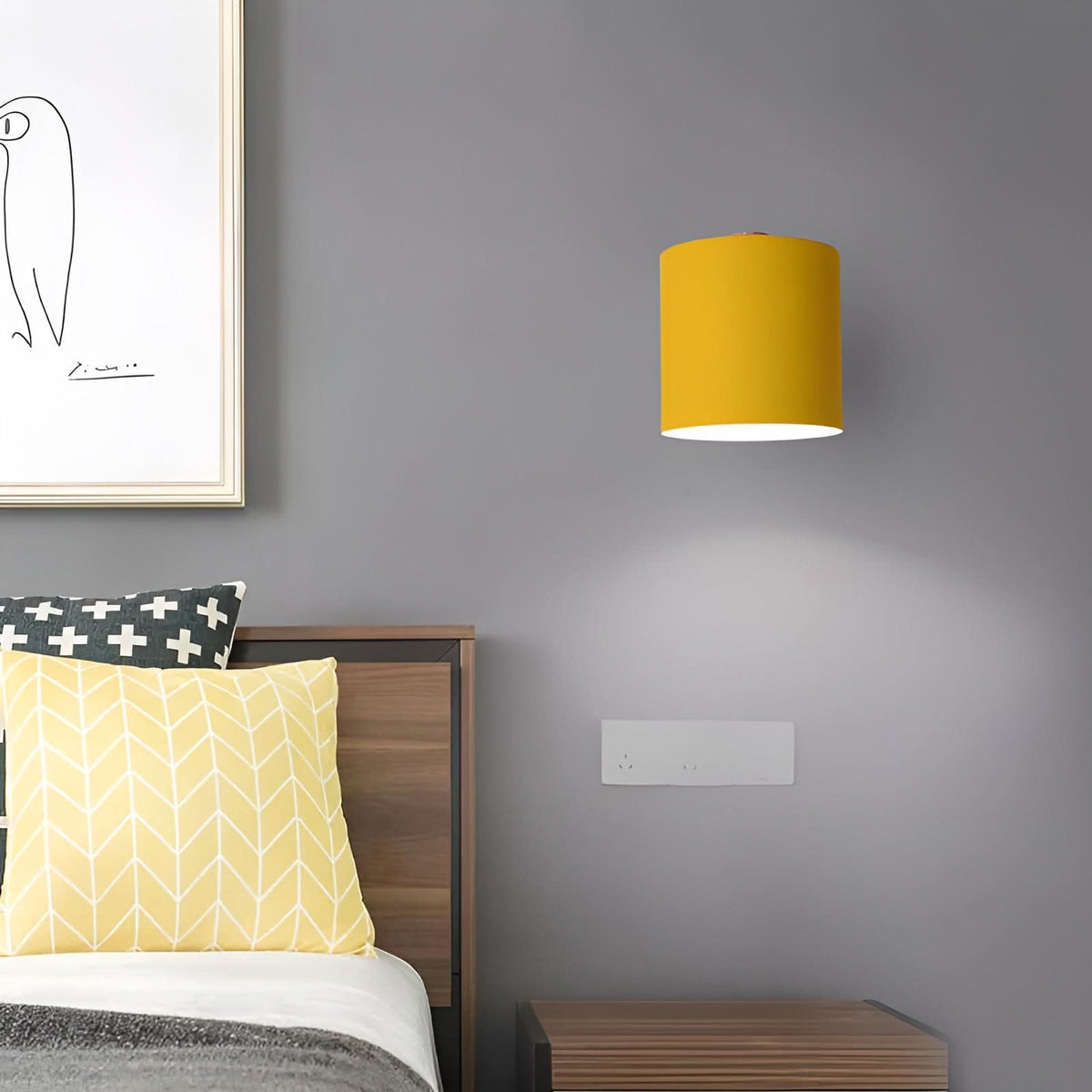 Wall light in pastel colors – atmospheric wall lamp for modern rooms