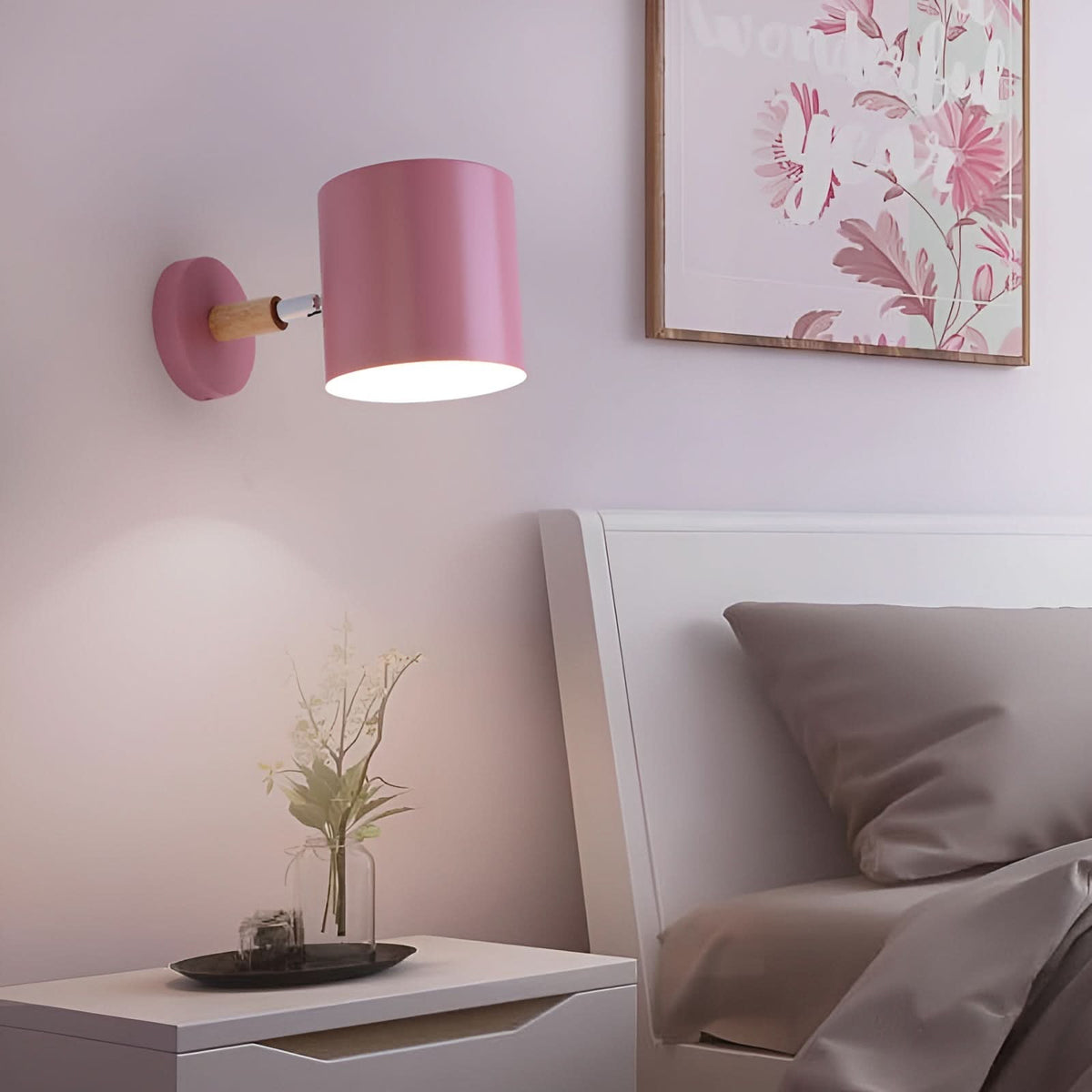 Wall light in pastel colors – atmospheric wall lamp for modern rooms