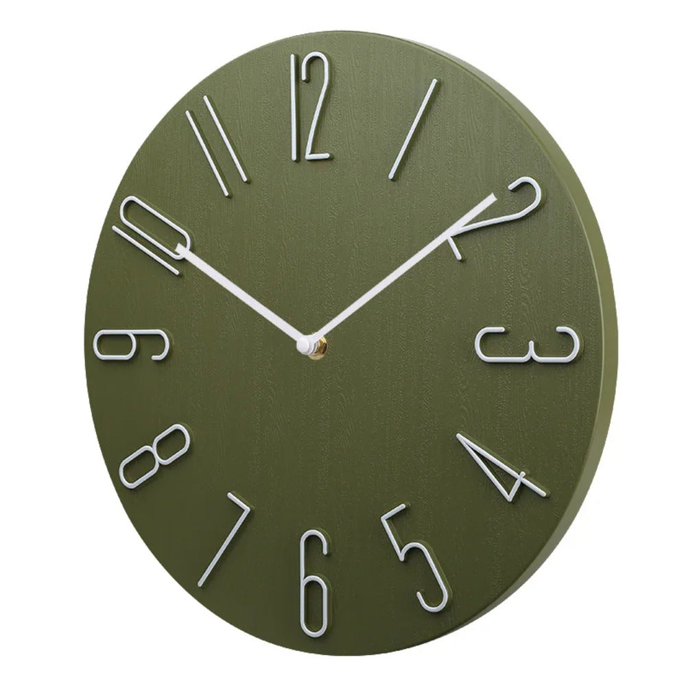 Lautlose Wanduhr mit Quarzwerk – minimalistisches Design