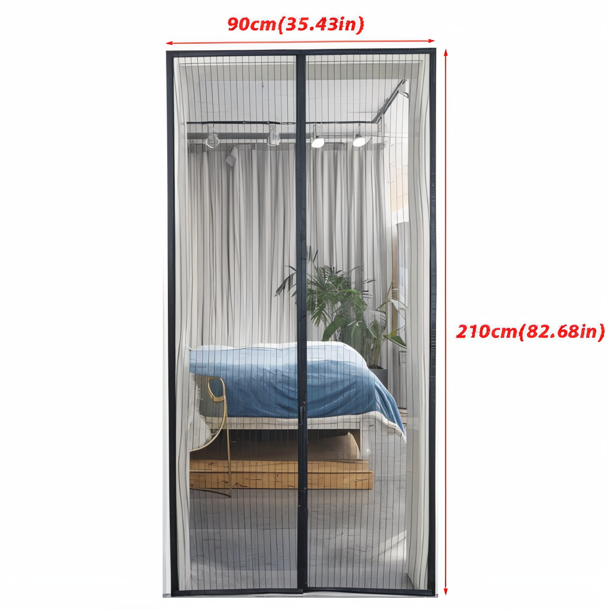 Magnet-Türnetz gegen Insekten – Schließt automatisch product image 7