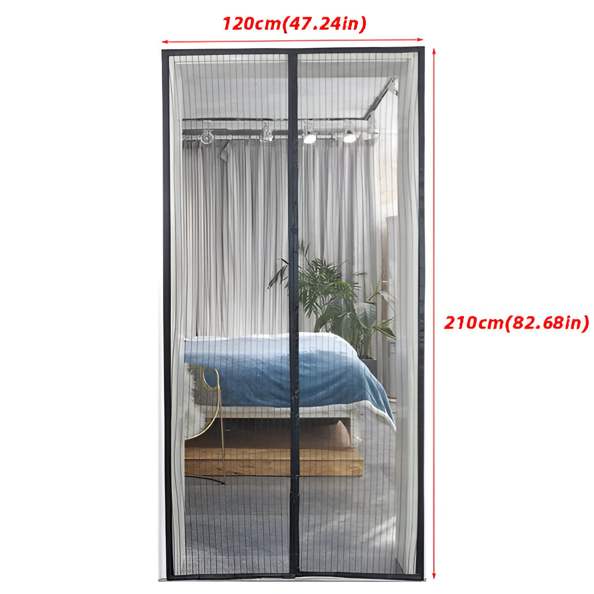 Magnet-Türnetz gegen Insekten – Schließt automatisch product image 10