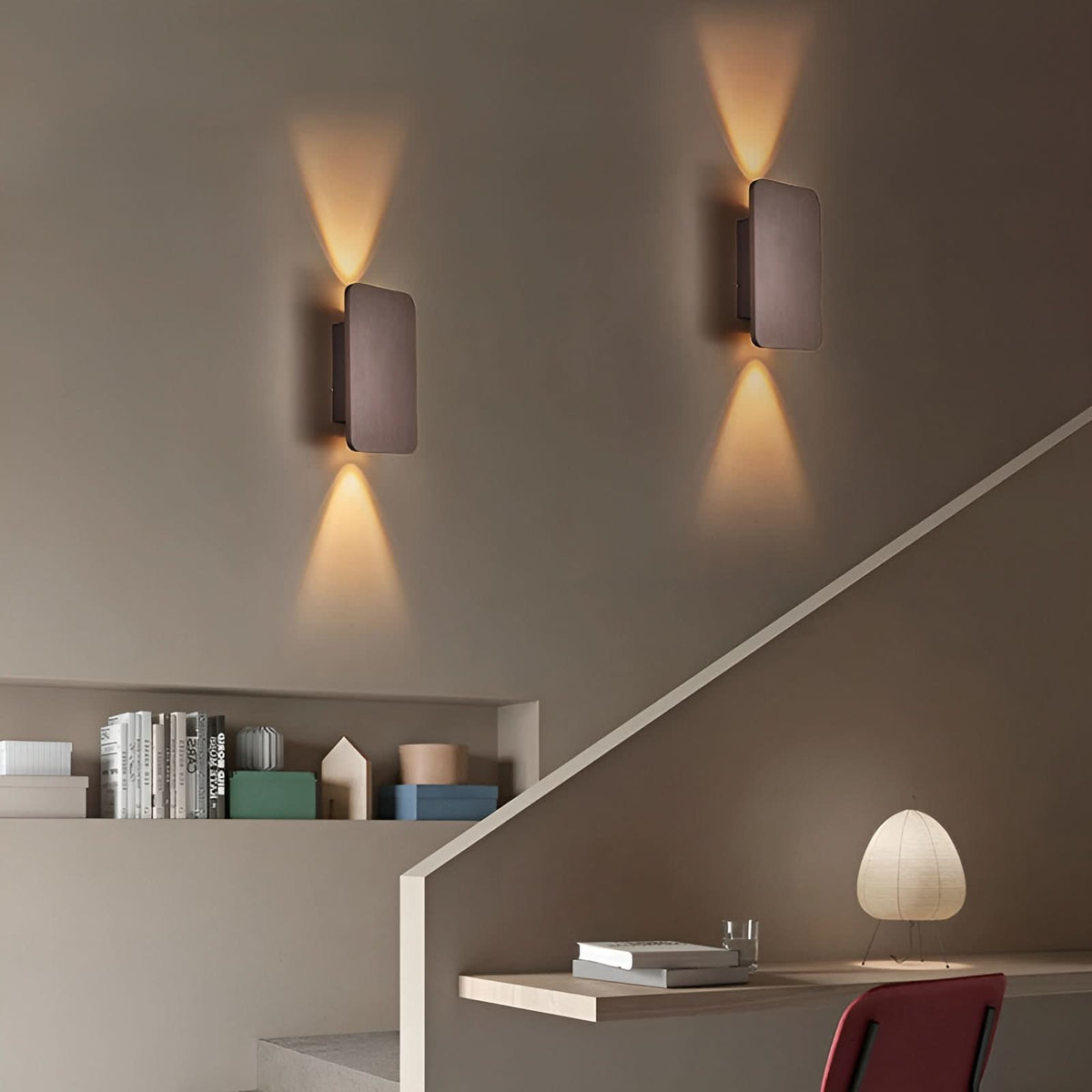 LED Wandleuchte aus Aluminium für Flur, Treppenhaus und Wohnzimmer