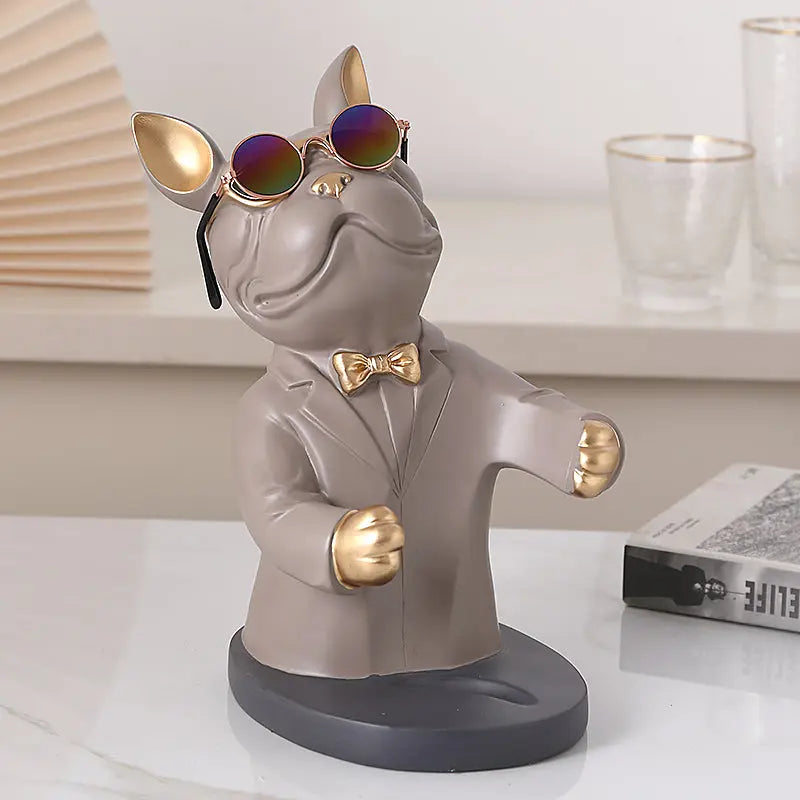 Weinglashalter Hunde-Figur – Handgefertigte Tischdekoration product image 15