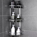 Aluminum Corner Shower Shelf 3 Tiers – Bathroom Organizer for Corner Mounting