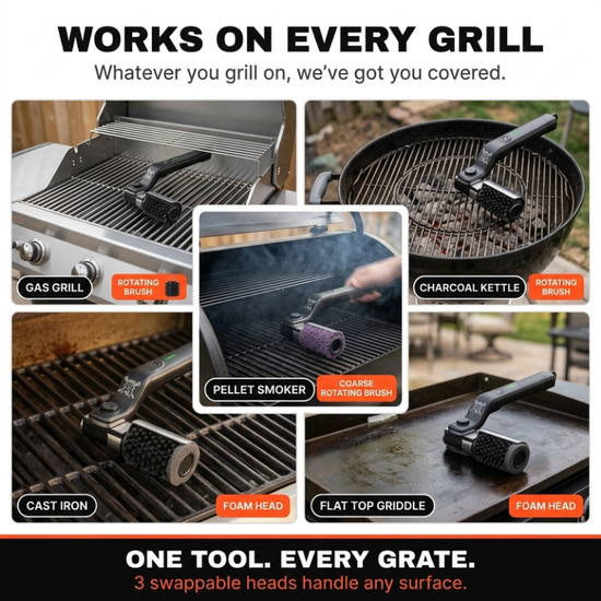Elektrische Grillbürste – Grillrost schnell und sicher reinigen