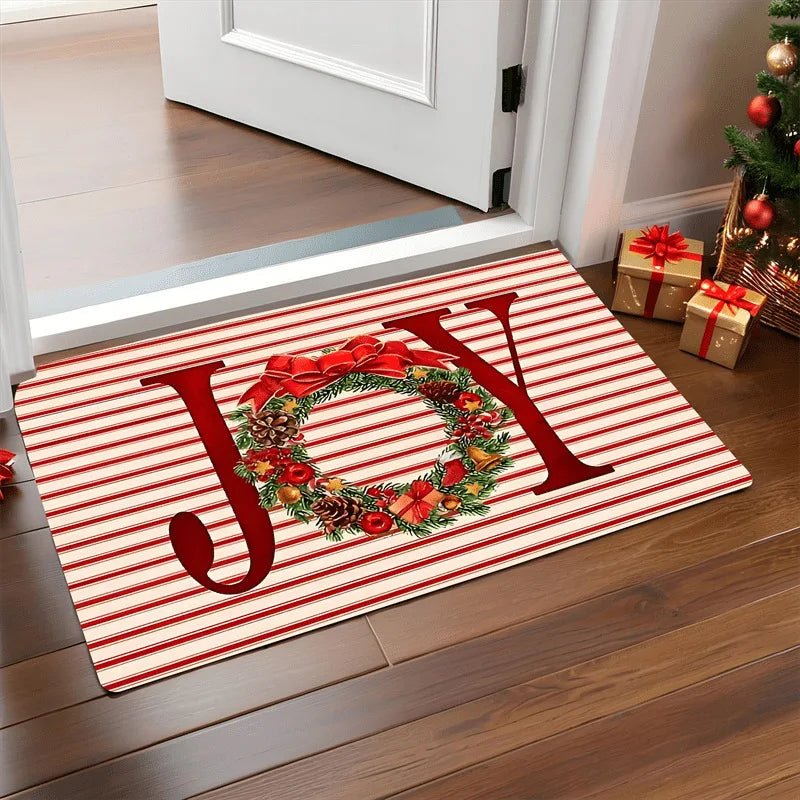 Weihnachtsfußmatte mit festlichem Design – rutschfest & wetterfest
