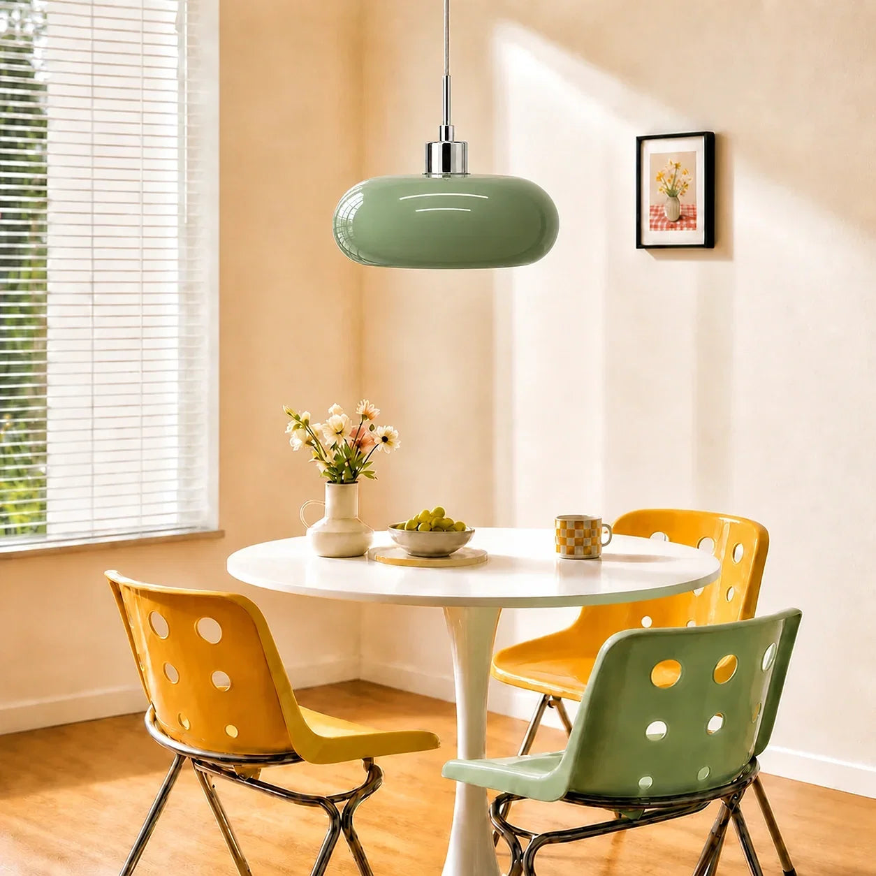 Glas-Pendelleuchte im Bauhaus-Stil für moderne Innenräume
