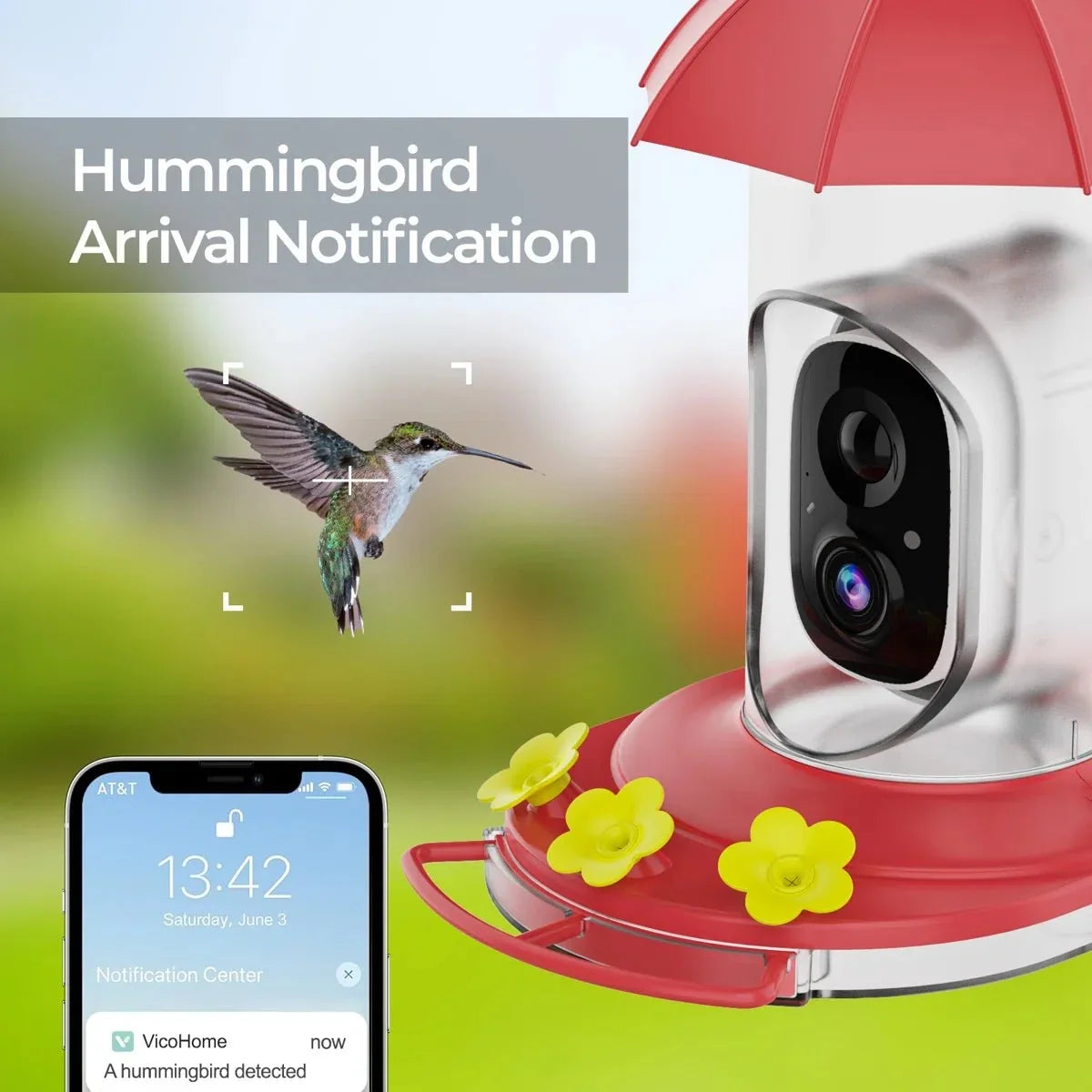 Vogelfutterer mit Kamera – 1080P Weitwinkel & WLAN-Übertragung