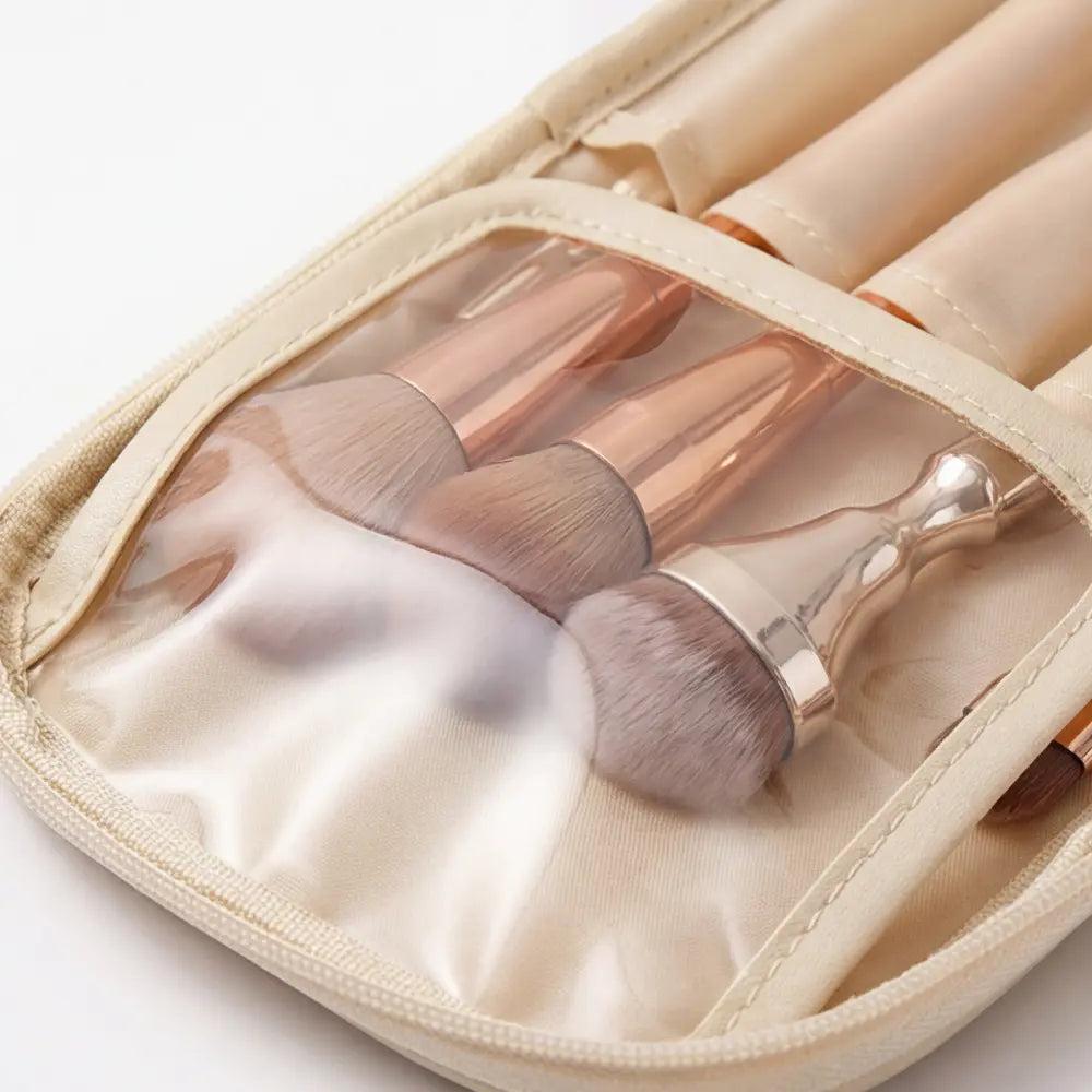 Flach aufklappbare Kosmetiktasche – Pinselschutz, 25+ Produkte product image 3
