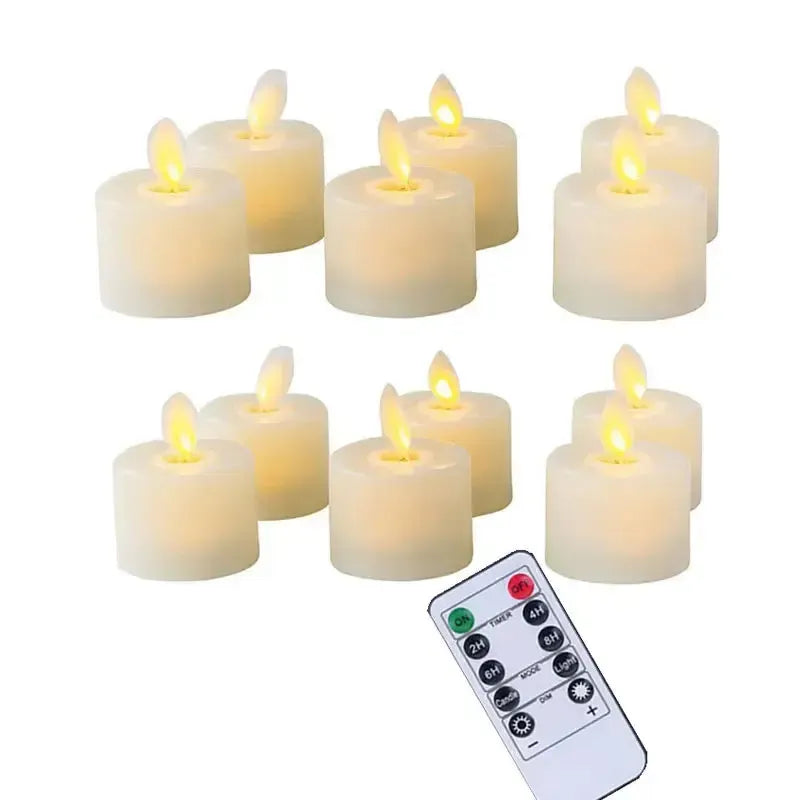 LED Kerzen Set mit Fernbedienung und Timer – flammenlos