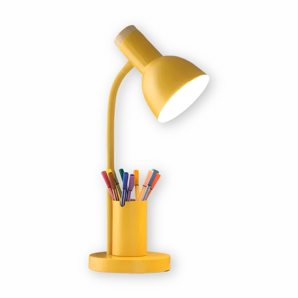 LED Schreibtischlampe mit Stiftehalter für Büro und Homeoffice